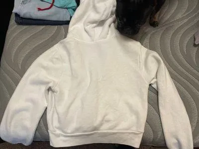 Brandy Melville white  cropped zip up - Image 2