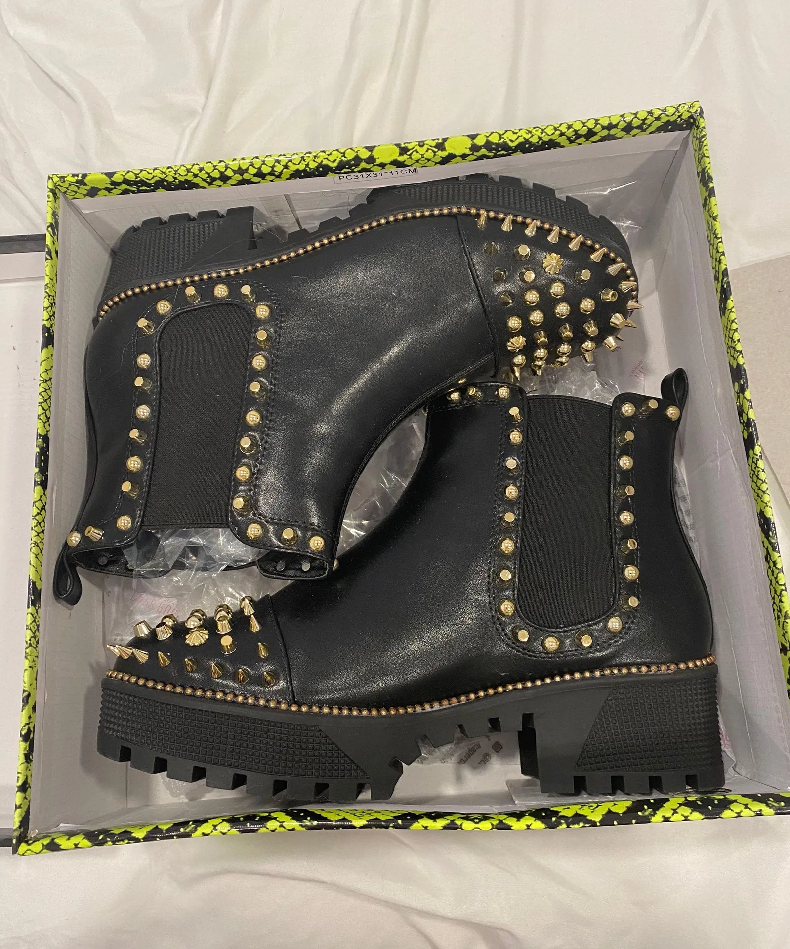 Cape Robbin Black Studded Booties - Image 3