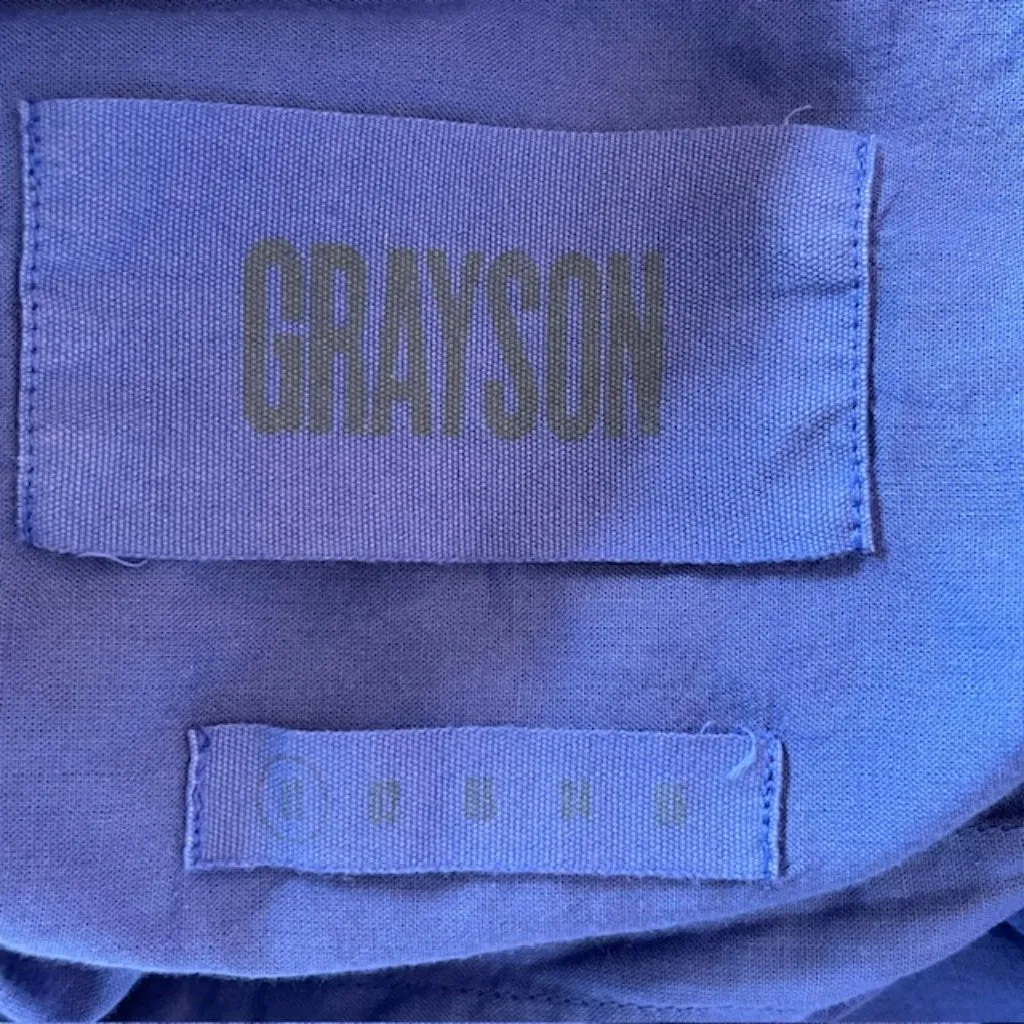 Frank & Eileen Grayson The Hero Button Up Shirt Cobalt Blue 100% Cotton XS - Image 5