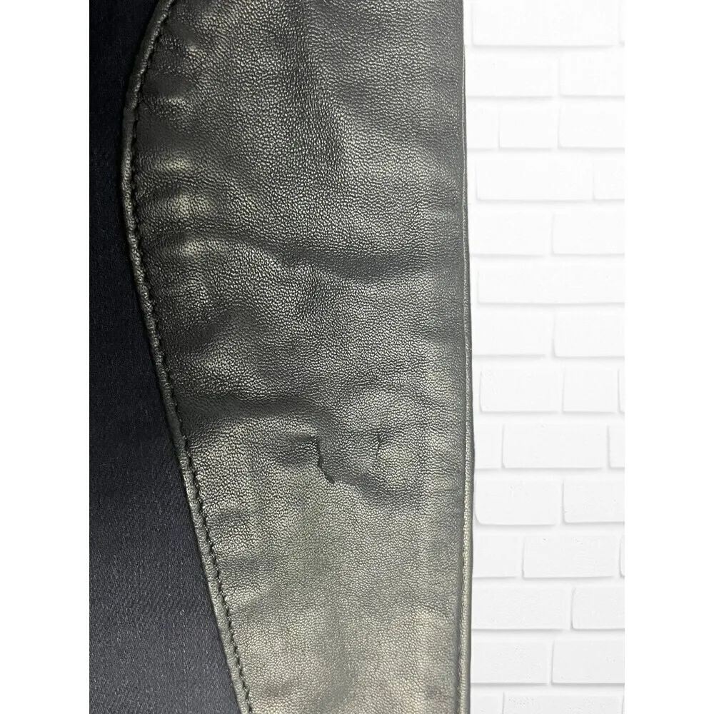 DL1961 Jeans Women's 25 Skinny Emma‎ Jeggings Dark Wash Pleather Accents - Image 8