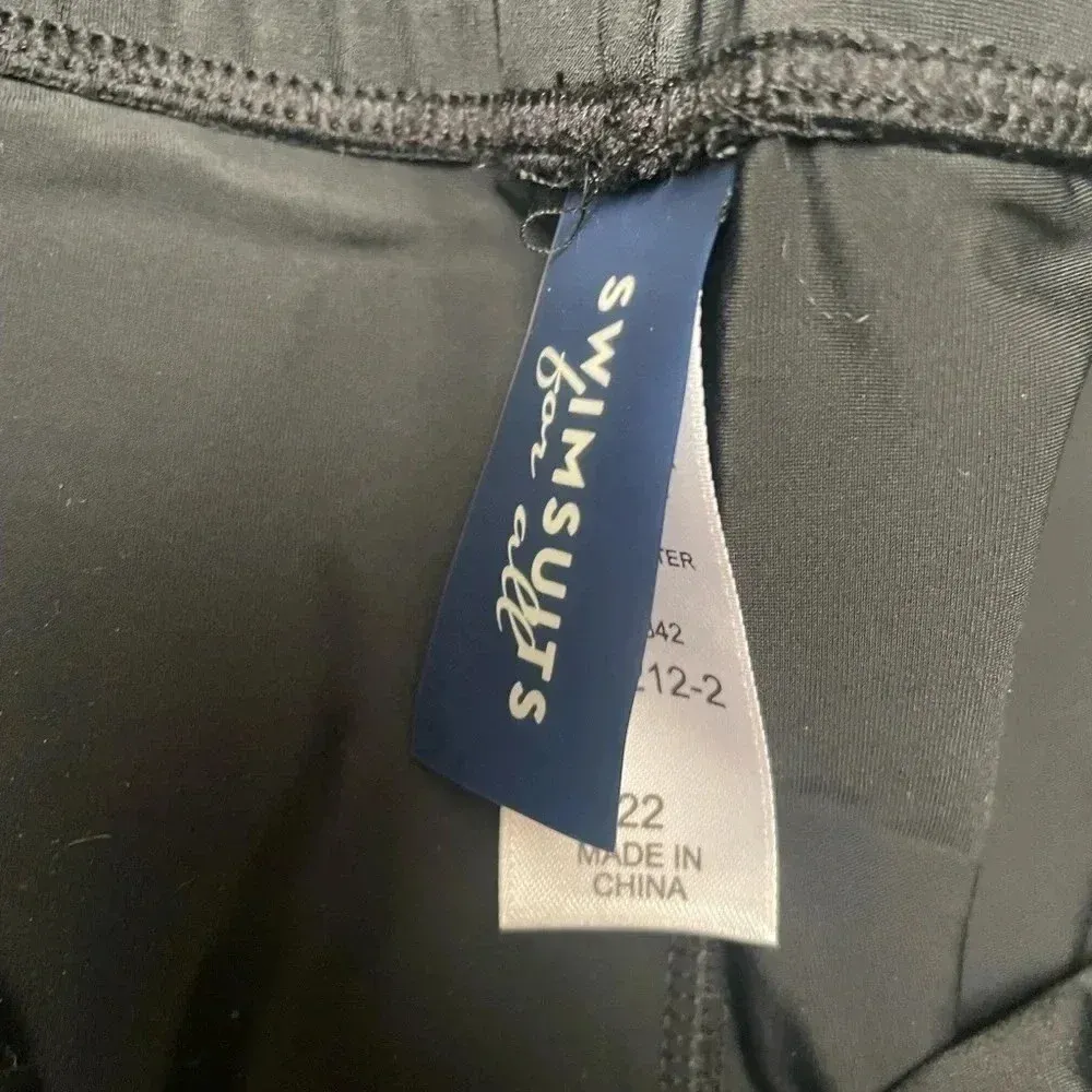 Swimsuits for All Swim Shorts Chlorine XXL 22 Lot Tie Dye NWOT Plus Size #201‎ Black - Image 5