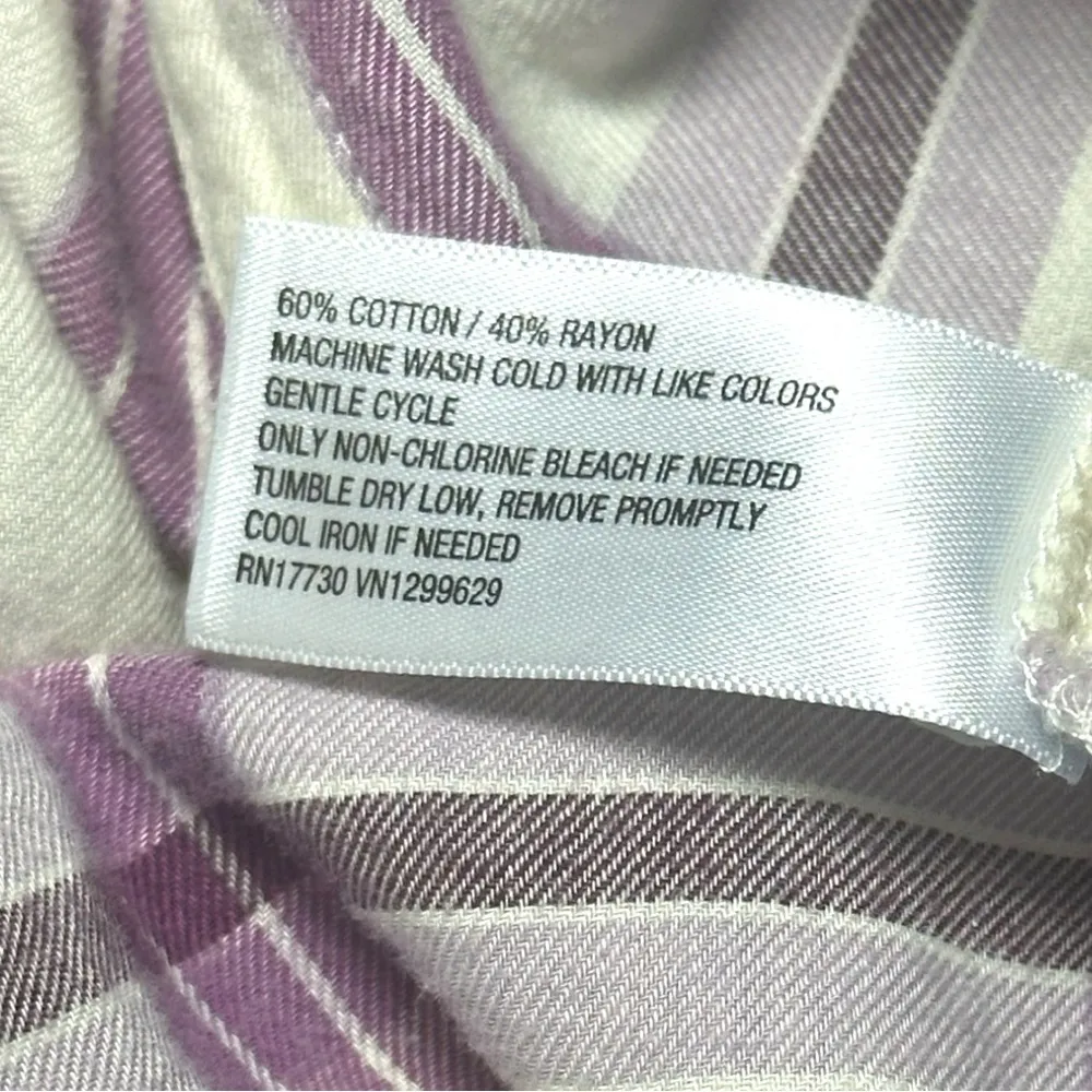 Knox Rose 🌺 5 X 25 🌺 Lavender and White Checkered Top medium - Image 5