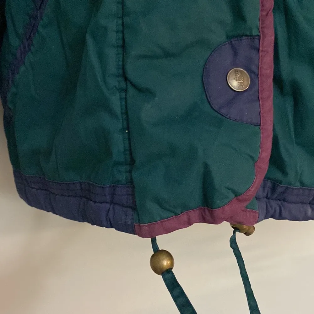 Vintage Paris Sport Club womens green/blue purple full zip jaket size M Green Size M - Image 5