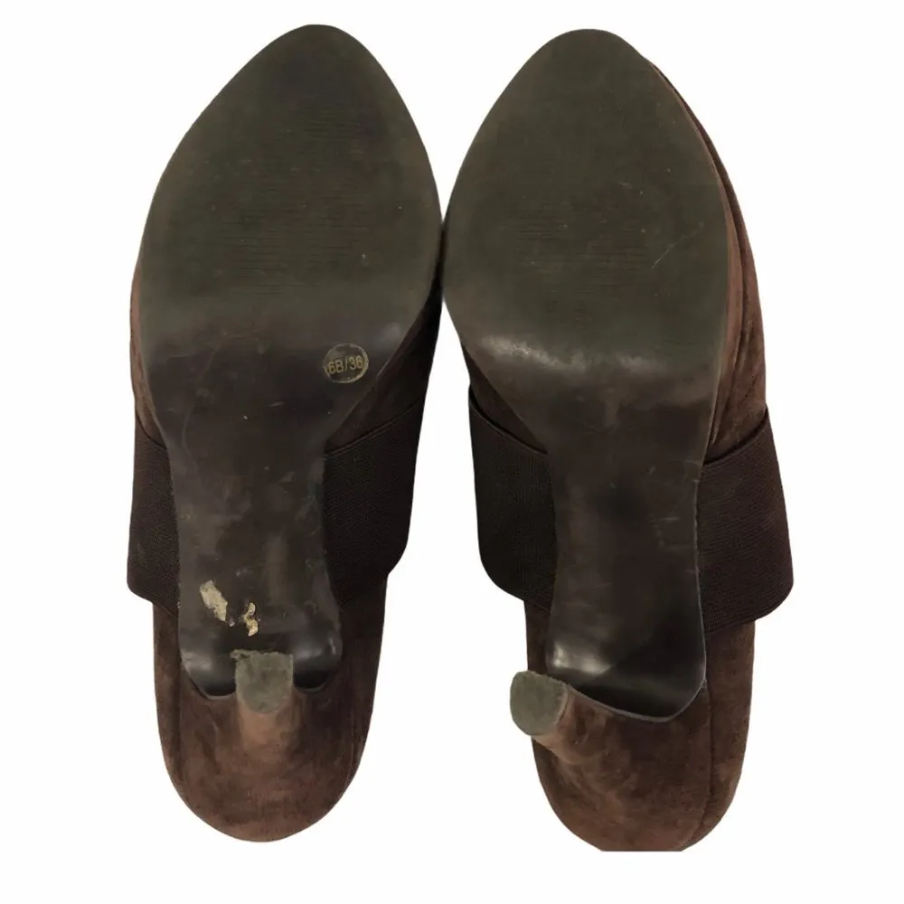 Jessica Simpson Brown Heeled Suede Booties - Image 6