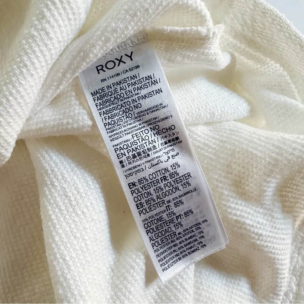 NEW Roxy Pearling Oversized Hoodie Snow White - Image 7