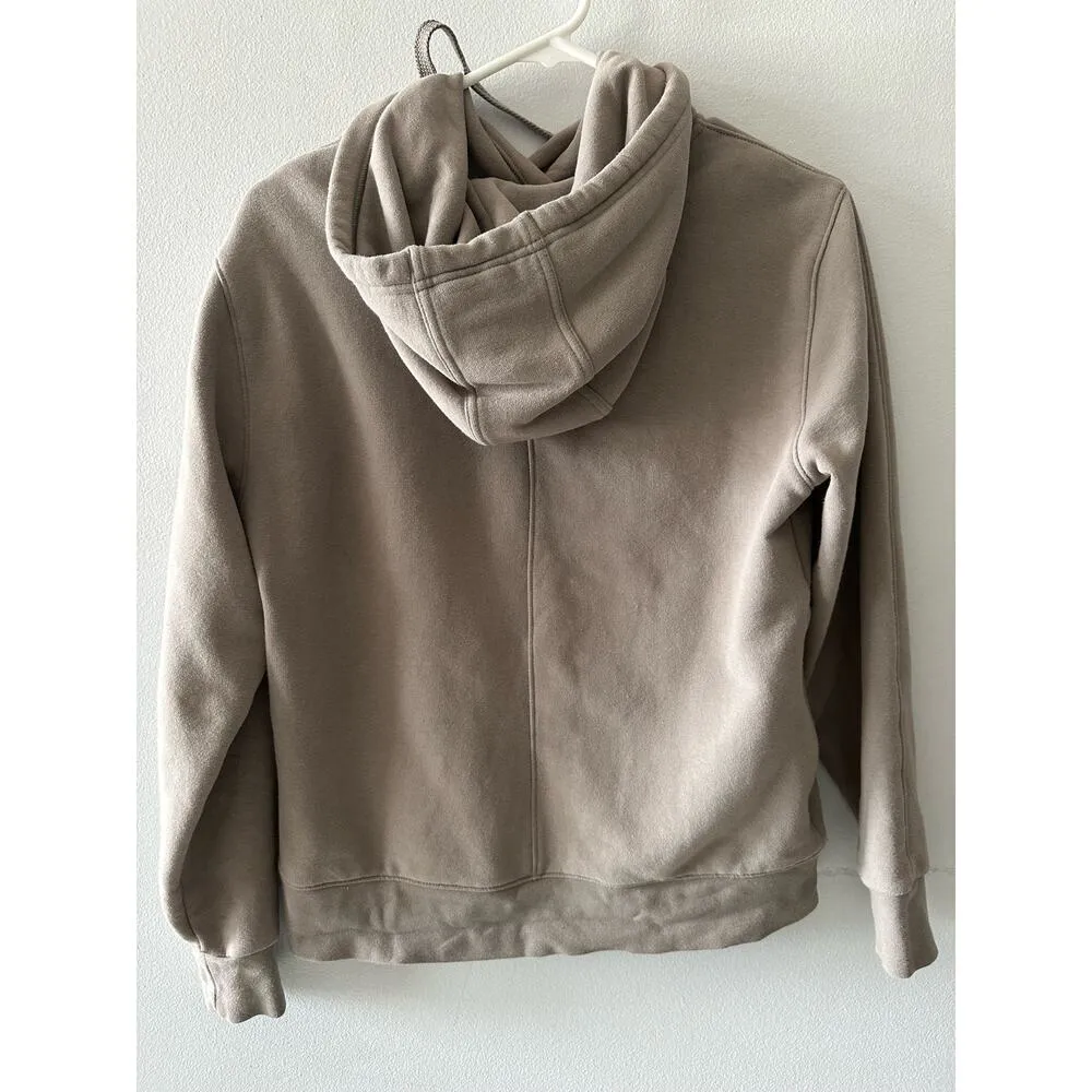 Athleta Sweatshirt Women's XS Taupe Hoodie Athleisure Neutral Activewear - Image 5