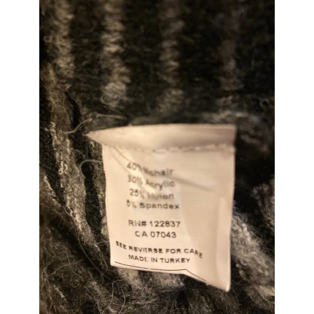 NWT AVA Women's Swing Sweater Black and Grey Size Small - Image 8