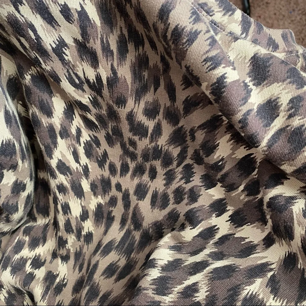 Banana Republic Animal Print Terry Pullover - Image 3