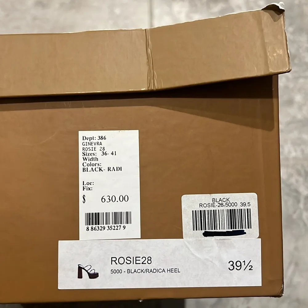 Gia Borghini X RHW Rosie Strappy Platform Sandals Black Size 8.5 - Image 11