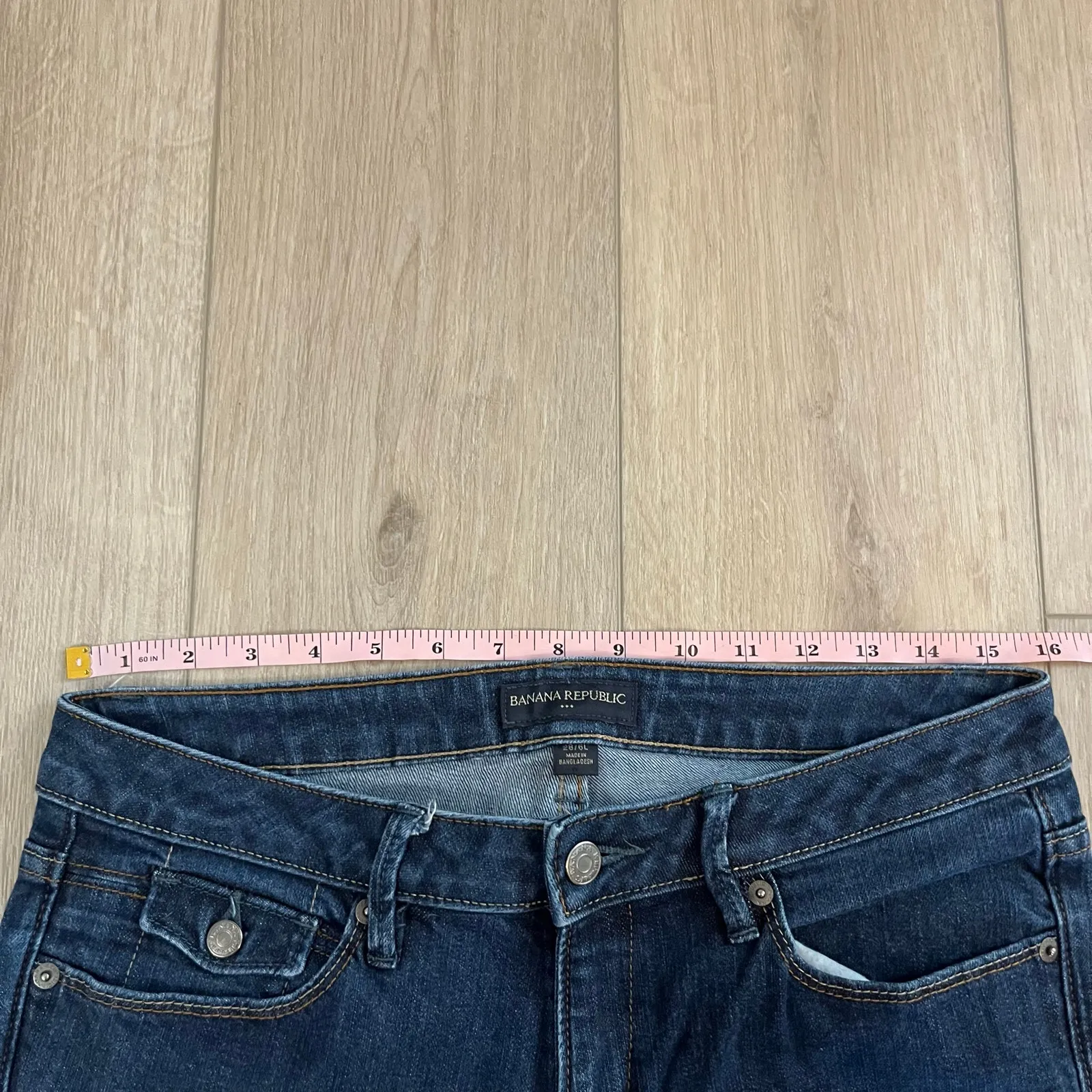 Banana Republic Women’s Dark Wash Boot Cut Jean Sz 28L - Image 5