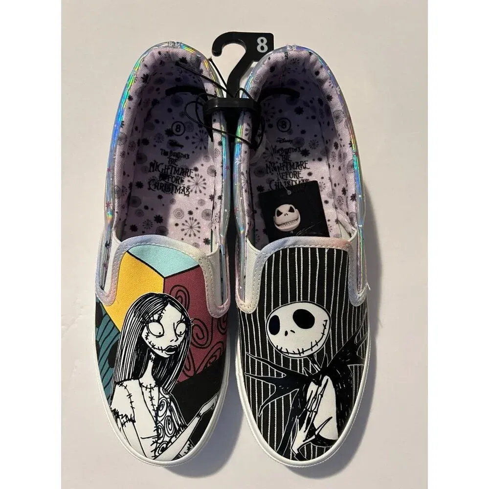 new womens nightmare before‎ Christmas sneakers sz 8.5​ Gray - Image 7
