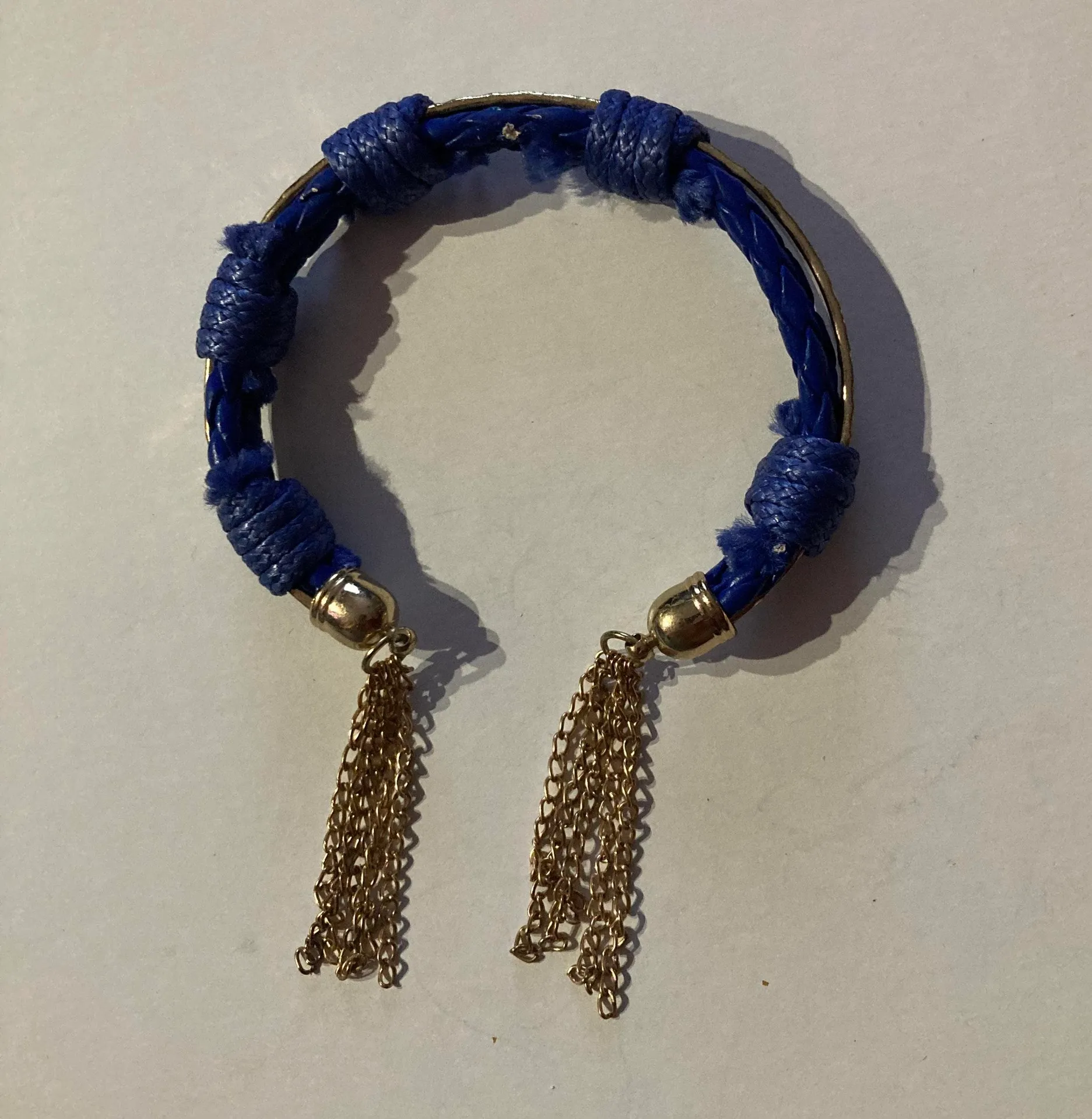 Beautiful Stylish Multithreaded Party Wear Wrist Bracelet For Women Blue - Image 5