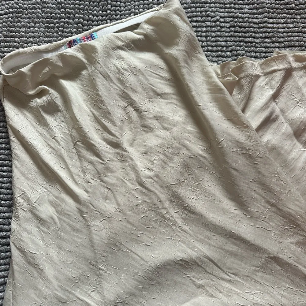 Urban Outfitters Cream Silk Maxi Skirt - Image 2