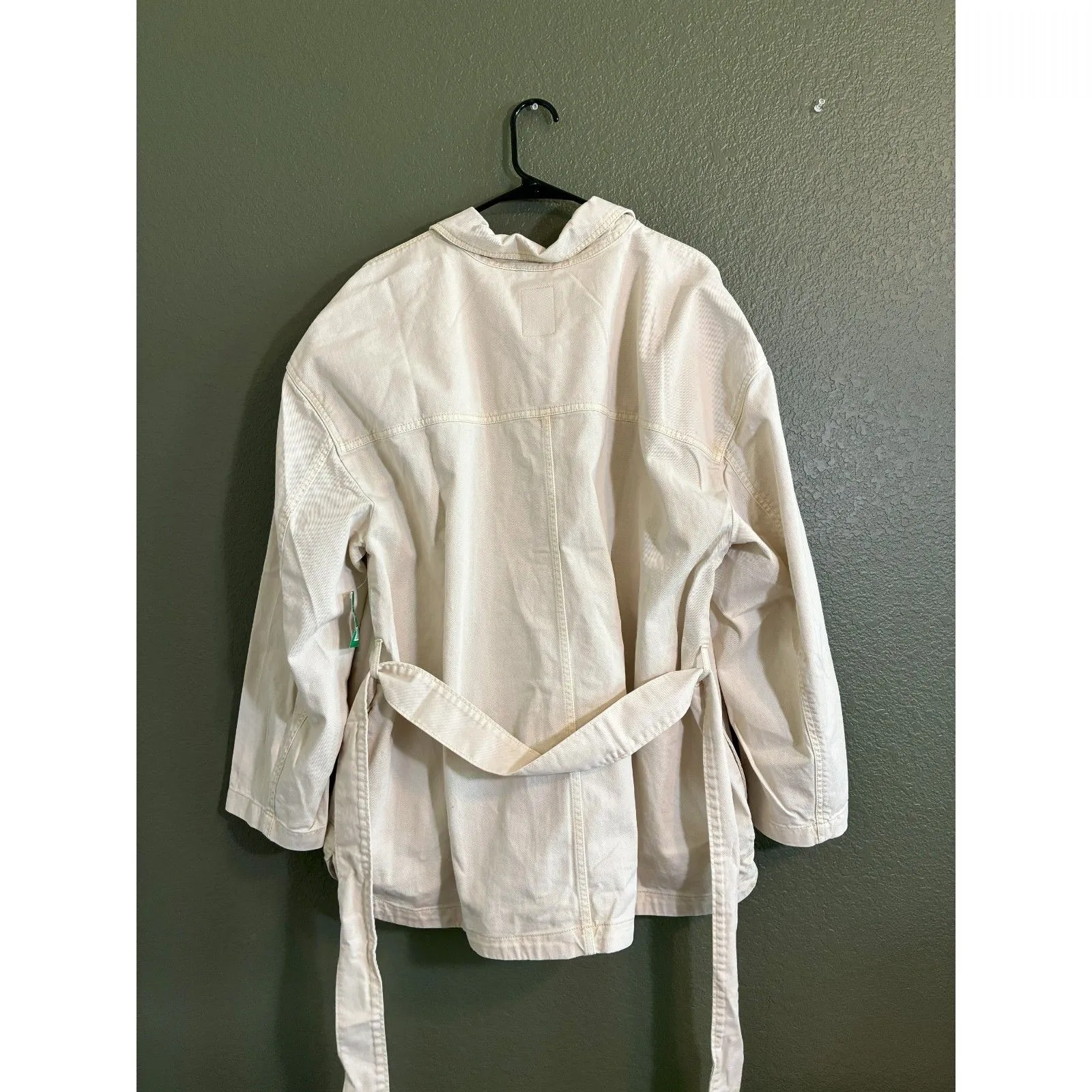 Gap NWT Belted Utility Chino Button Down Jacket Women's XXL Shacket - Image 7