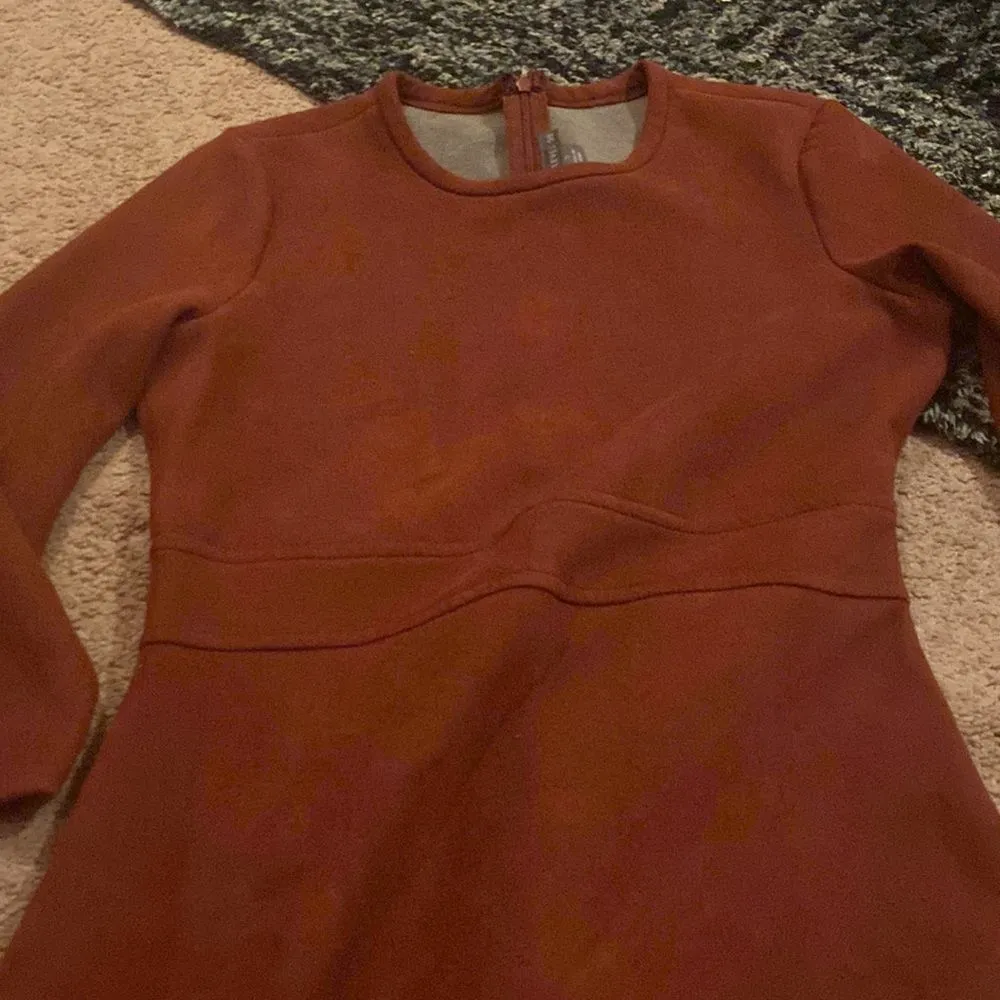 Level 99 faux suede dress small Red - Image 5