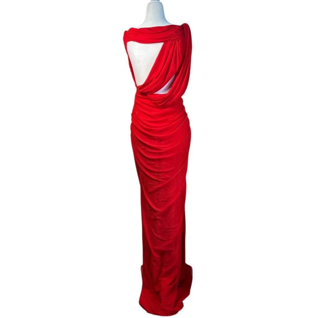 Deme by Gabriella Adriana Dress in Red Small New Womens Formal Maxi Gown - Image 6