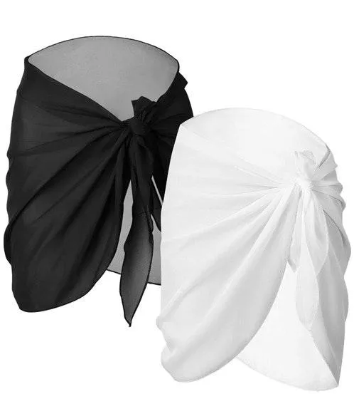 Black Wrap Sarong Size M - Image 2