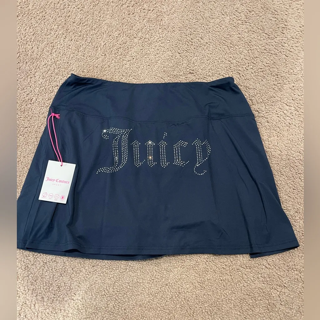 JUICY COUTURE Sport Athletic Blueprint Skort with Rhinestones - Image 4