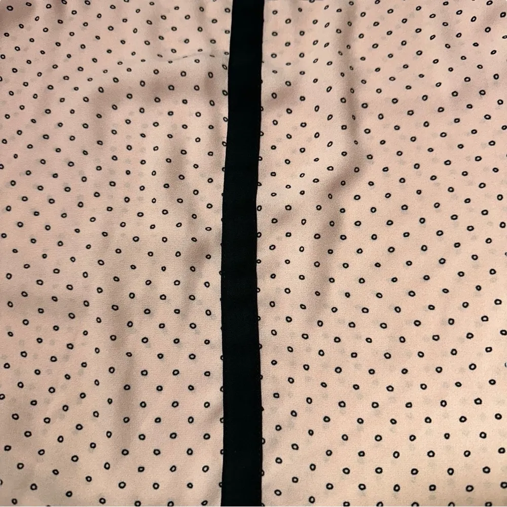 Sleeveless Pink Black Bow Neck Polka Dot Girly Chic Tank Top Size XL - Image 8