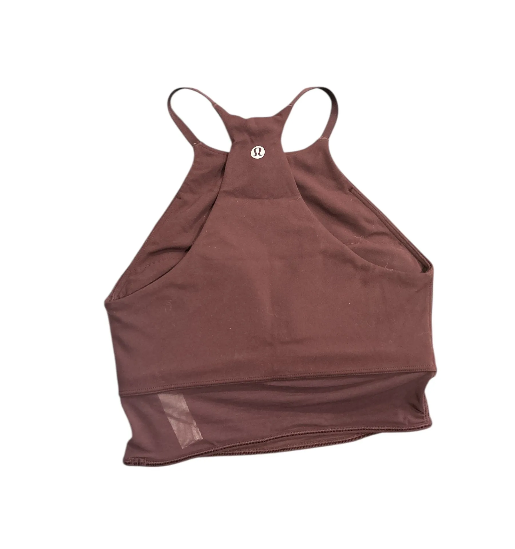 Nulu High-Neck Mesh-Hem Tank in goodnight plum * XXS * NWT - Image 2