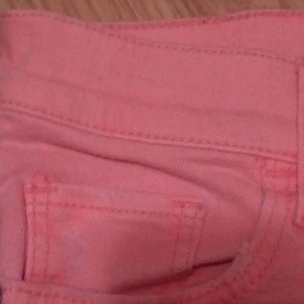 NWOT  Denim Shorts Neon Orange Size 2 - Image 5