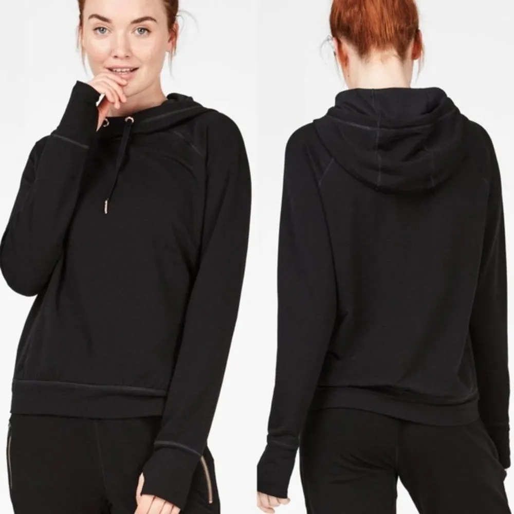 Sweaty Betty Rhythm Merino Black Hoodie Size Small - Image 16
