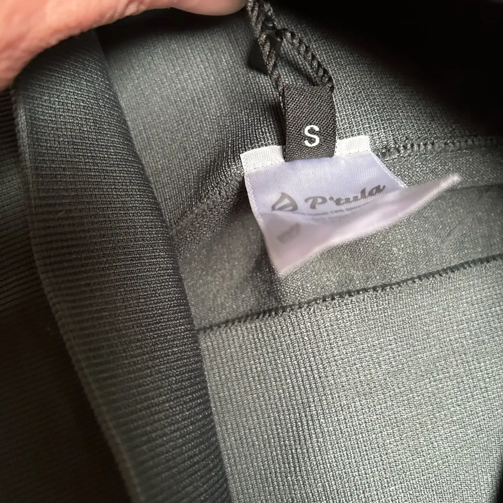 P’tula green high waisted ribbed leggings Small Gray - Image 7