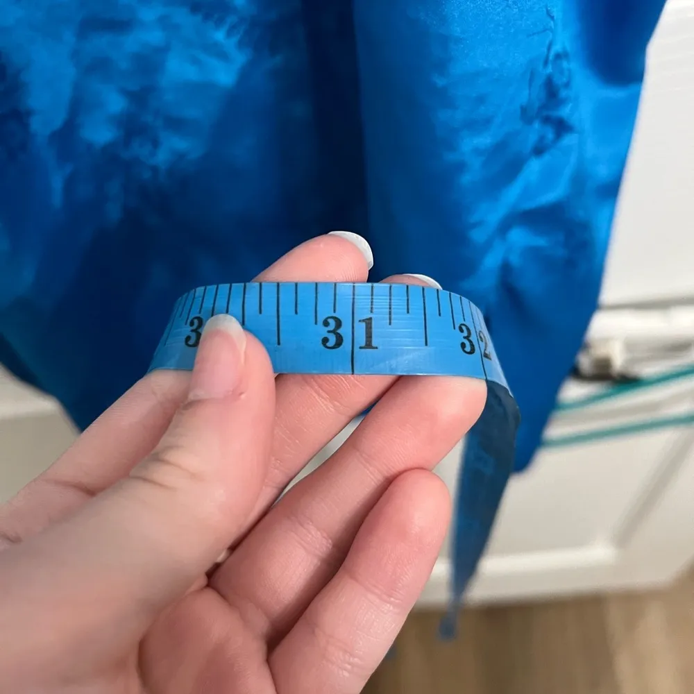 Vintage Jayre California Royal blue lace flower lingerie slip nightgown size M Size M - Image 6