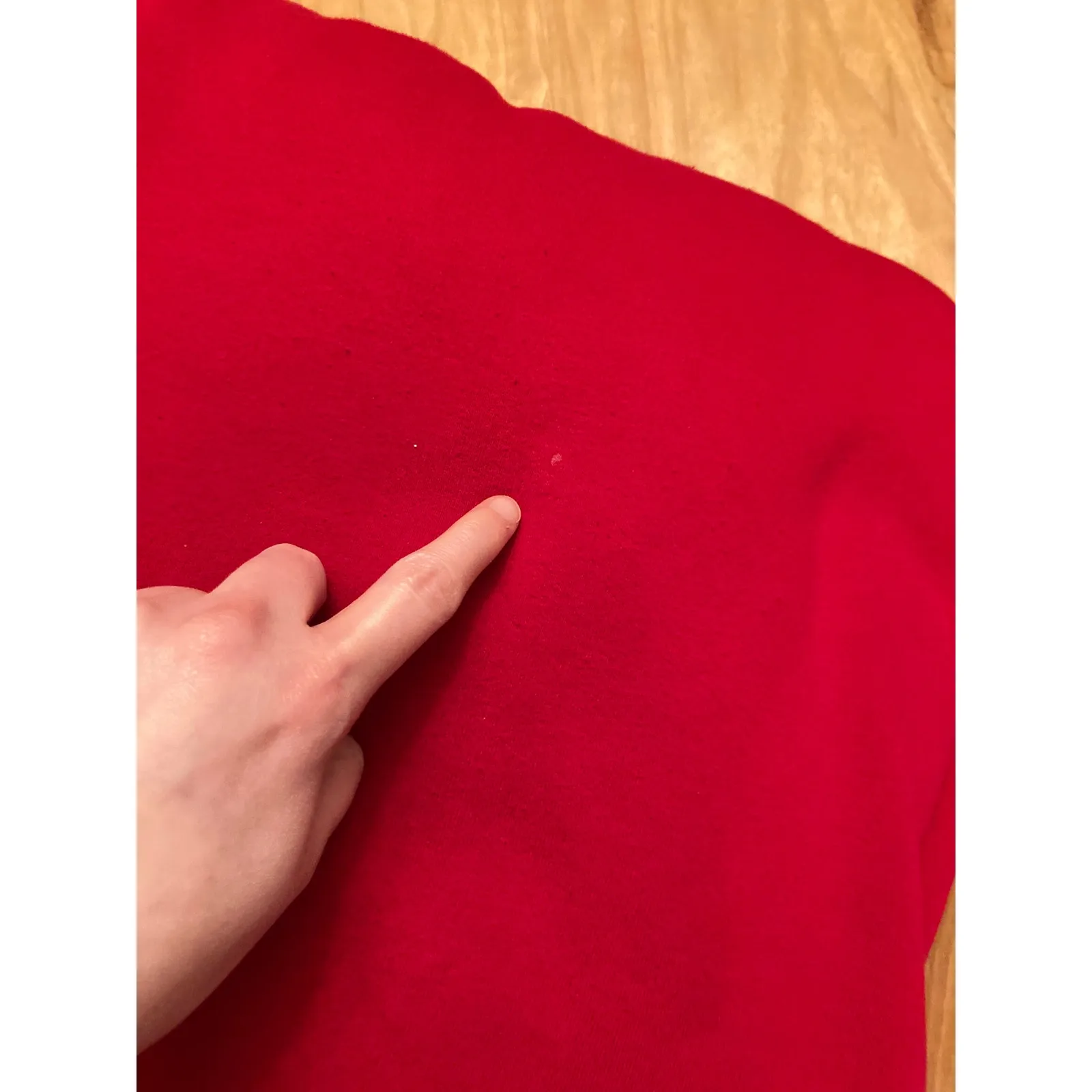 Lands End Womens XS FLAW Red Plush Fleece Lined Bath Robe Winter Cozy Spa Lounge - Image 15