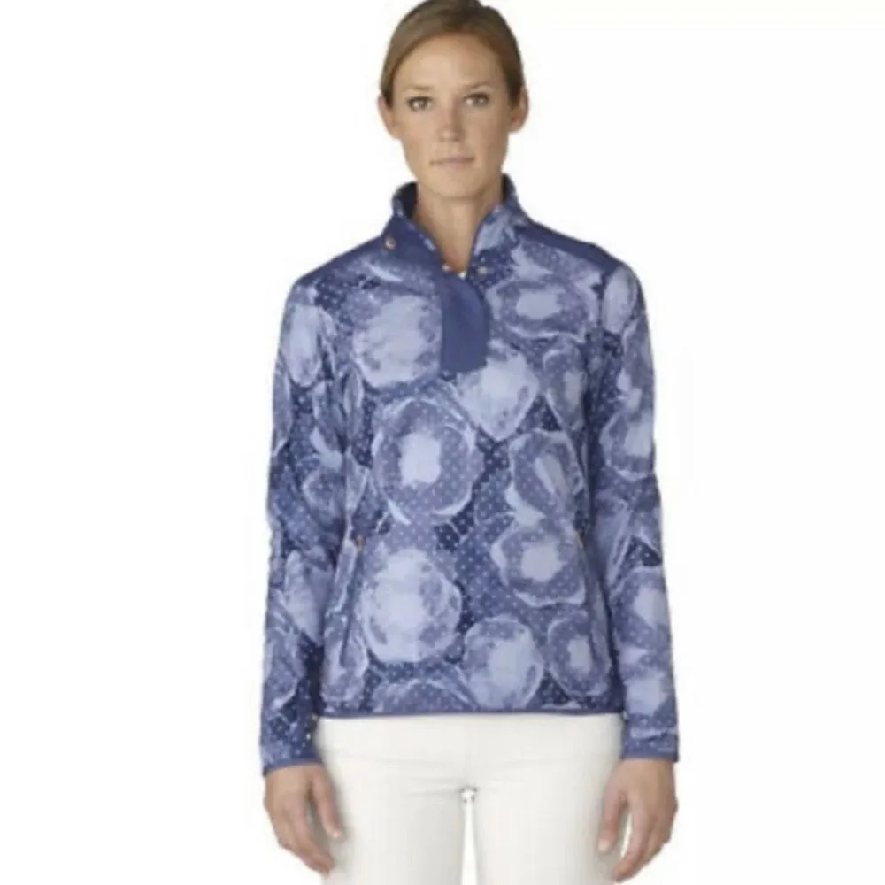 Golf Climawarm Floral 1/2 zip Shag Fleece Lined XS - Image 3