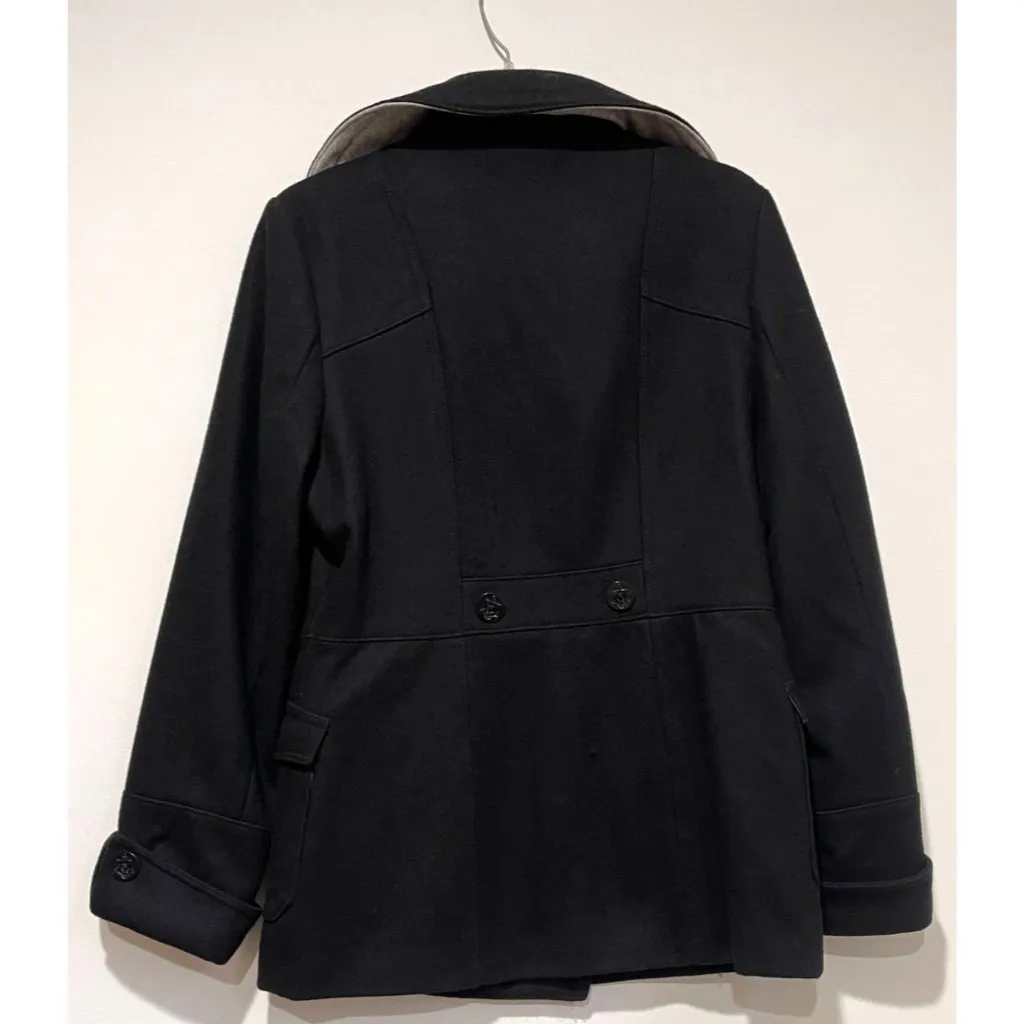 Nautica Wool Blend Coat Double Breasted Jacket Womens Size 6 - Image 2