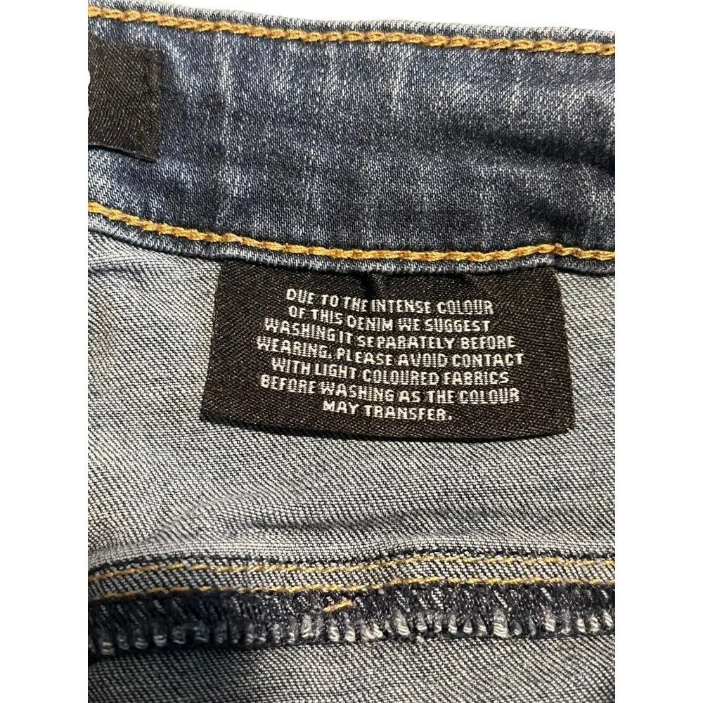 Buffalo Jeans Womens Size 12/32 Blue Skinny Stretch Mid Rise Tapered Pants - Image 8