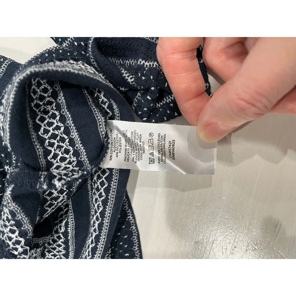 LOFT XS Cinched‎ ruffled knit long sleeve top - Image 6