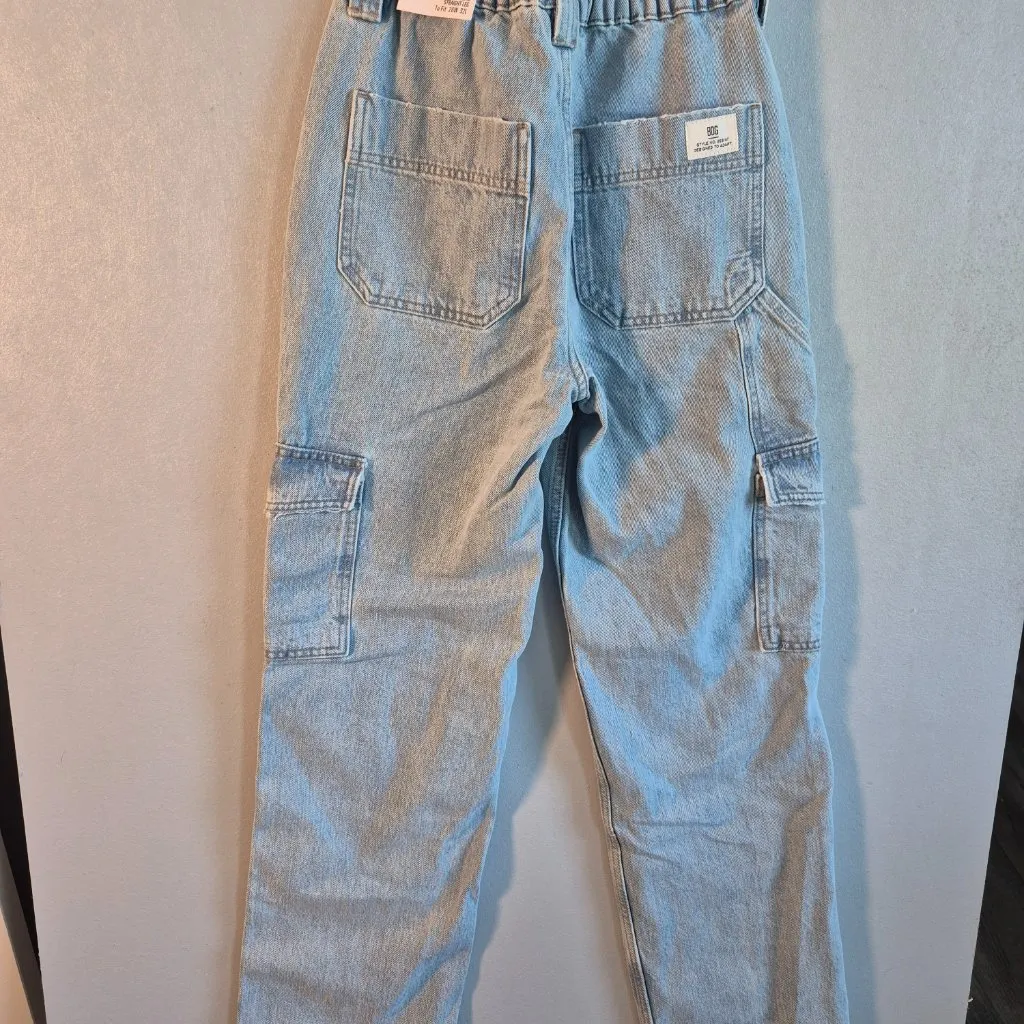 BDG Urban Outfitters Skate High Rise Utility Straight Jeans Light‎ Wash NWT 26 - Image 2