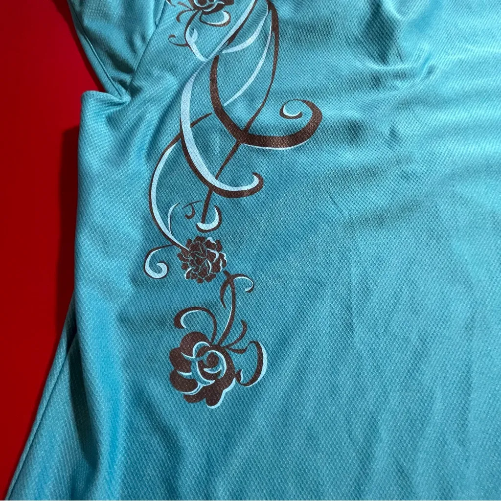 Athleta Polo Top Women’s Large Blue Active Golf Tennis Athletic Gorpcore sporty - Image 11