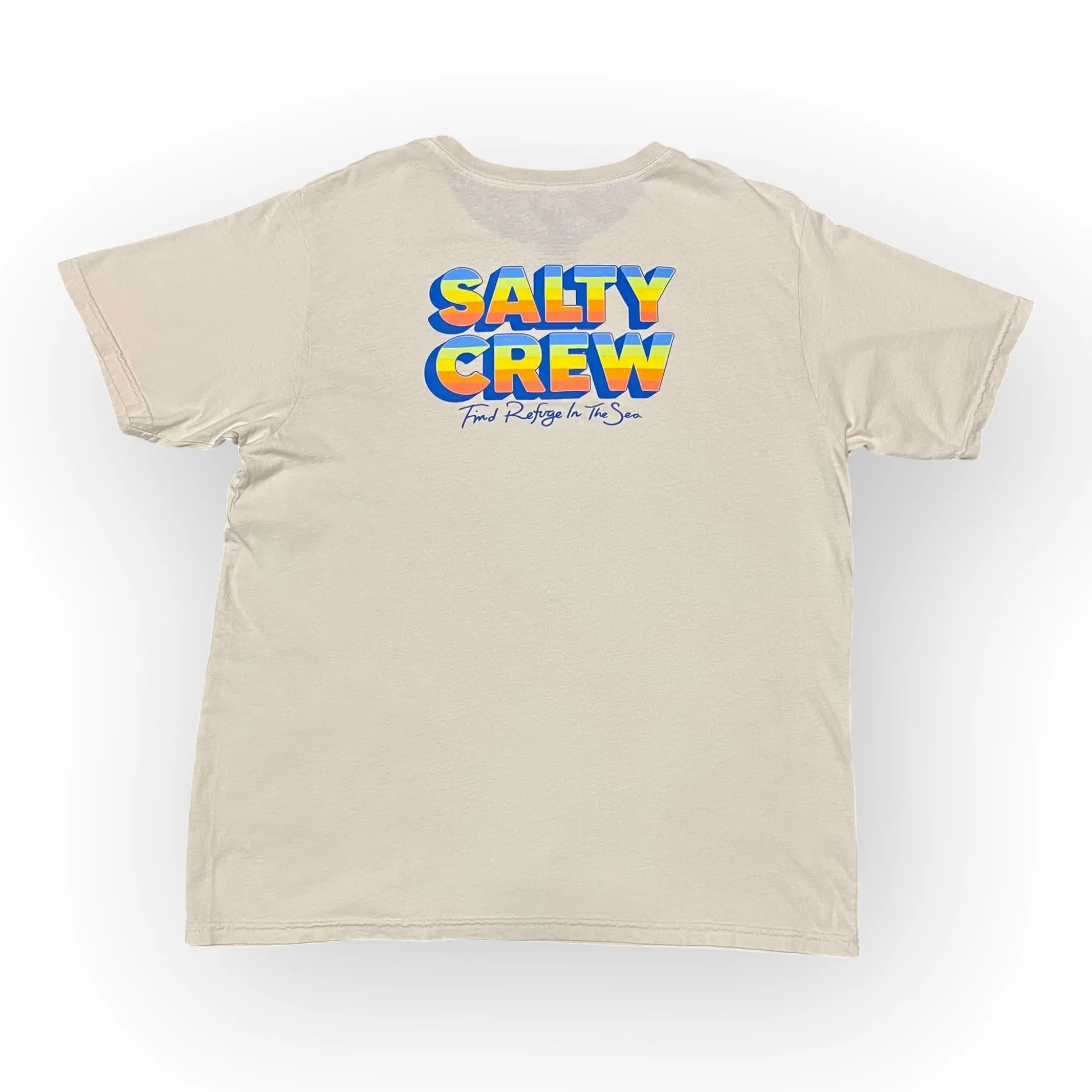 NWT Salty Crew Women’s Summertime Boyfriend T-Shirt Bone White Size Large - Image 4