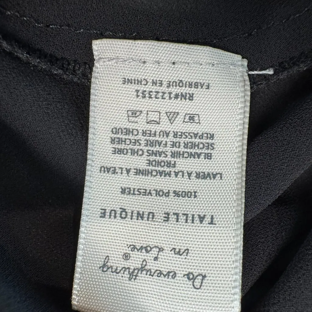 Do Everything In Love  Semi Sheer Black Sleeveless Duster E21 - Image 4