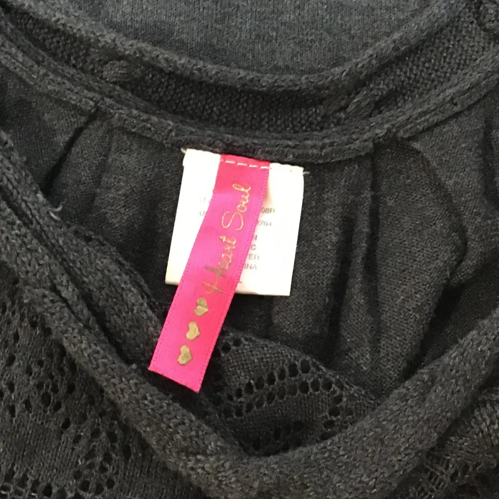 Heart Soul Knit Womens Dress‎ XS Cotton Blend Gray - Image 8