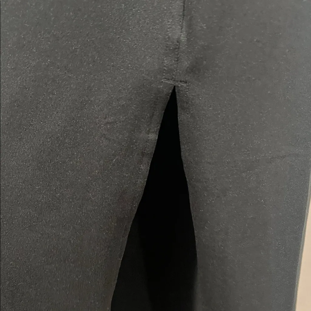 Fabletics Black cloud jersey Midi Dress with Side‎ Slit medium - Image 6