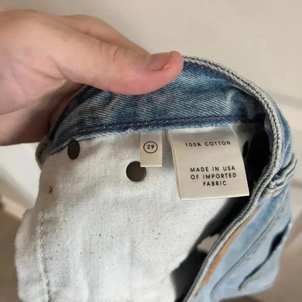 Grlfrnd Denim Cutoff Jean Shorts Size 29 - Image 9