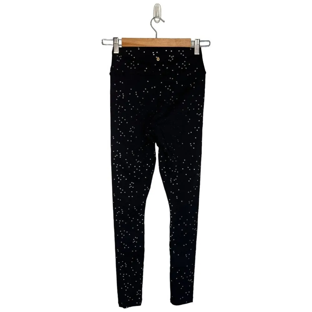 Spiritual Gangster Night Sky Star Celestial High Waisted Leggings Black S - Image 5