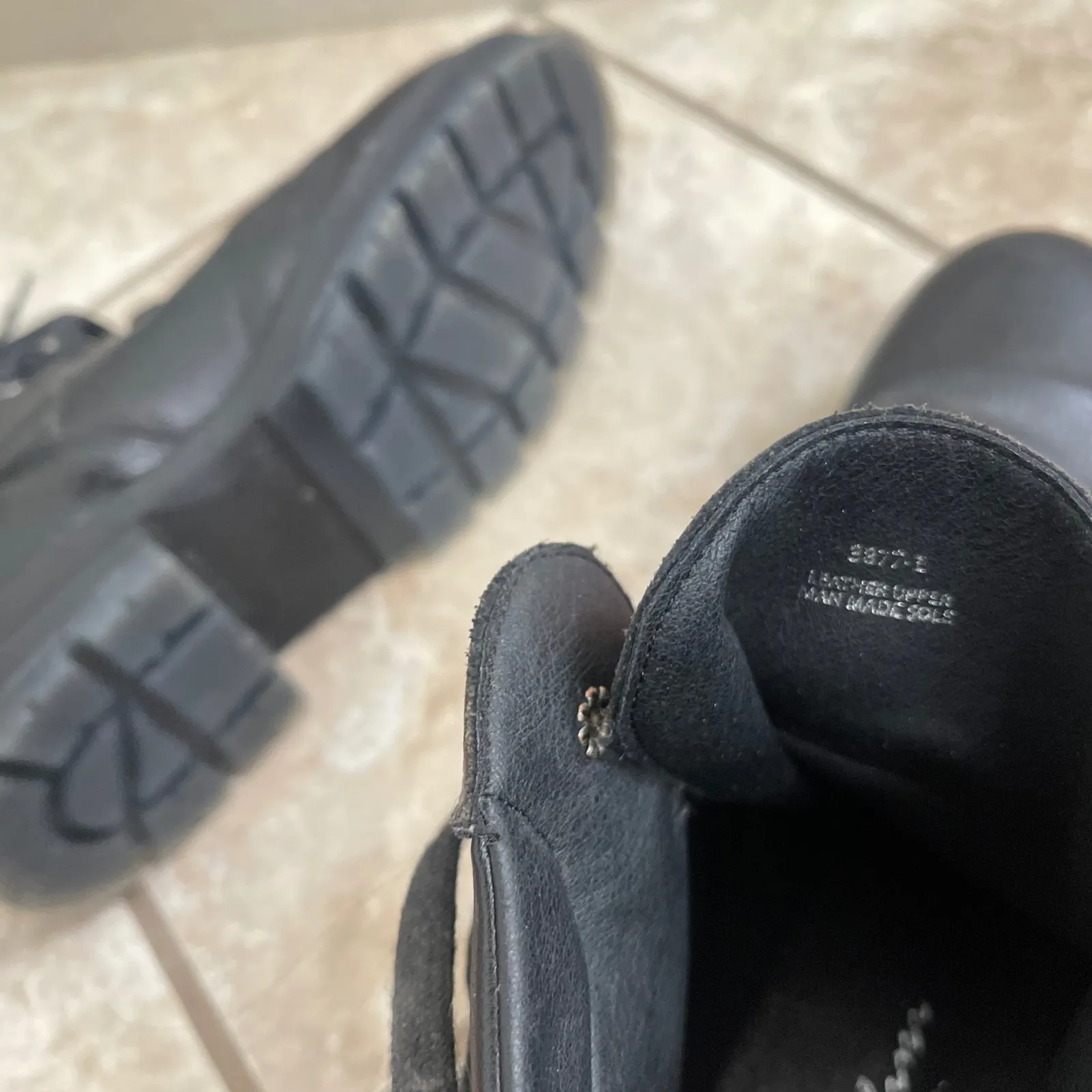 Avellini Made in Spain Leather Ankle Boots Women's Black Lace Up Size 40/usa 9 - Image 12