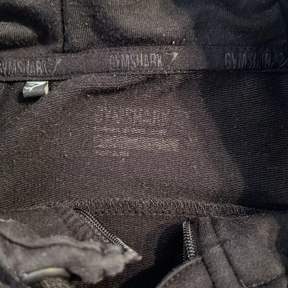 Gym Shark Sweater Jacket Womens Black Hoodie Full Zip Front Athletic Activewear - Image 7