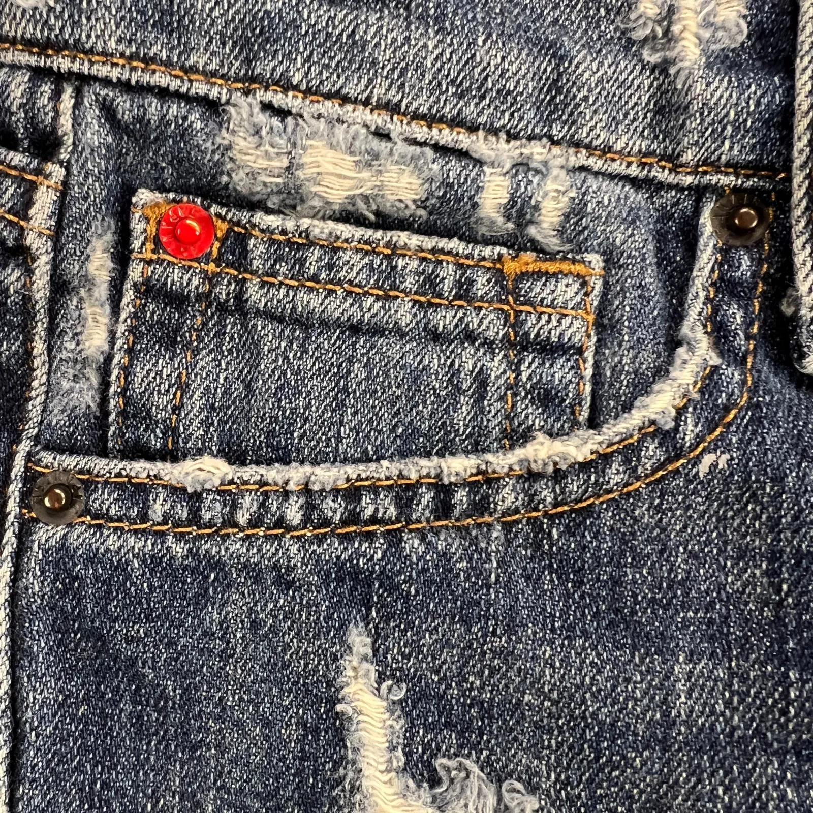 Joe's Jeans The Billie Boyfriend Slim Crop Japanese Denim Distressed Size 25 - Image 8