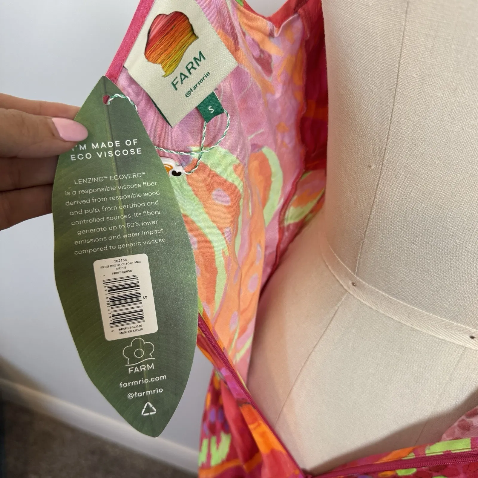 NEW Farm Rio Tropical Print Midi Maxi Dress Cutout Sleeveless Size Small $225 - Image 15