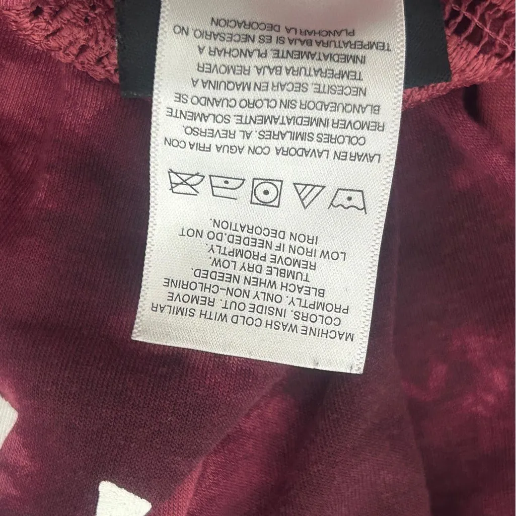 Harry Potter Juniors XS Burgundy Tie Dye Racerback Tank(A271) - Image 12