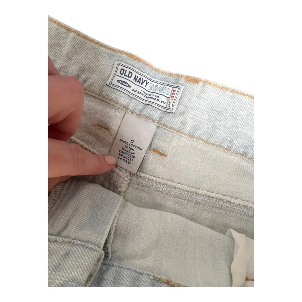 Vintage Y2K Light Wash Denim Cargo Mini Skirt 12 - Image 4