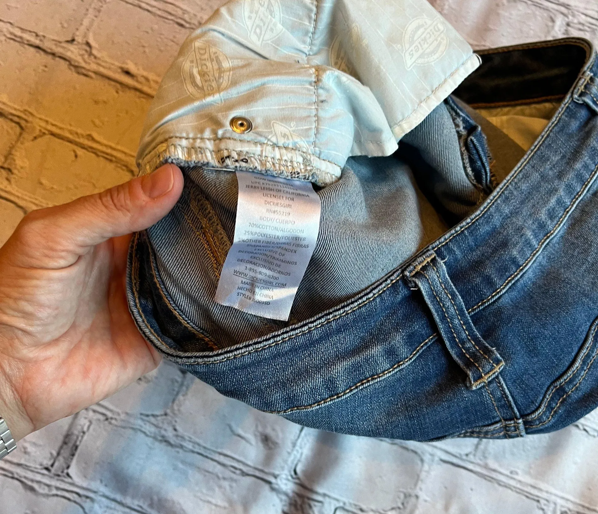 11/31 Womens Denim Cut Offs Jean Shorts - Image 3