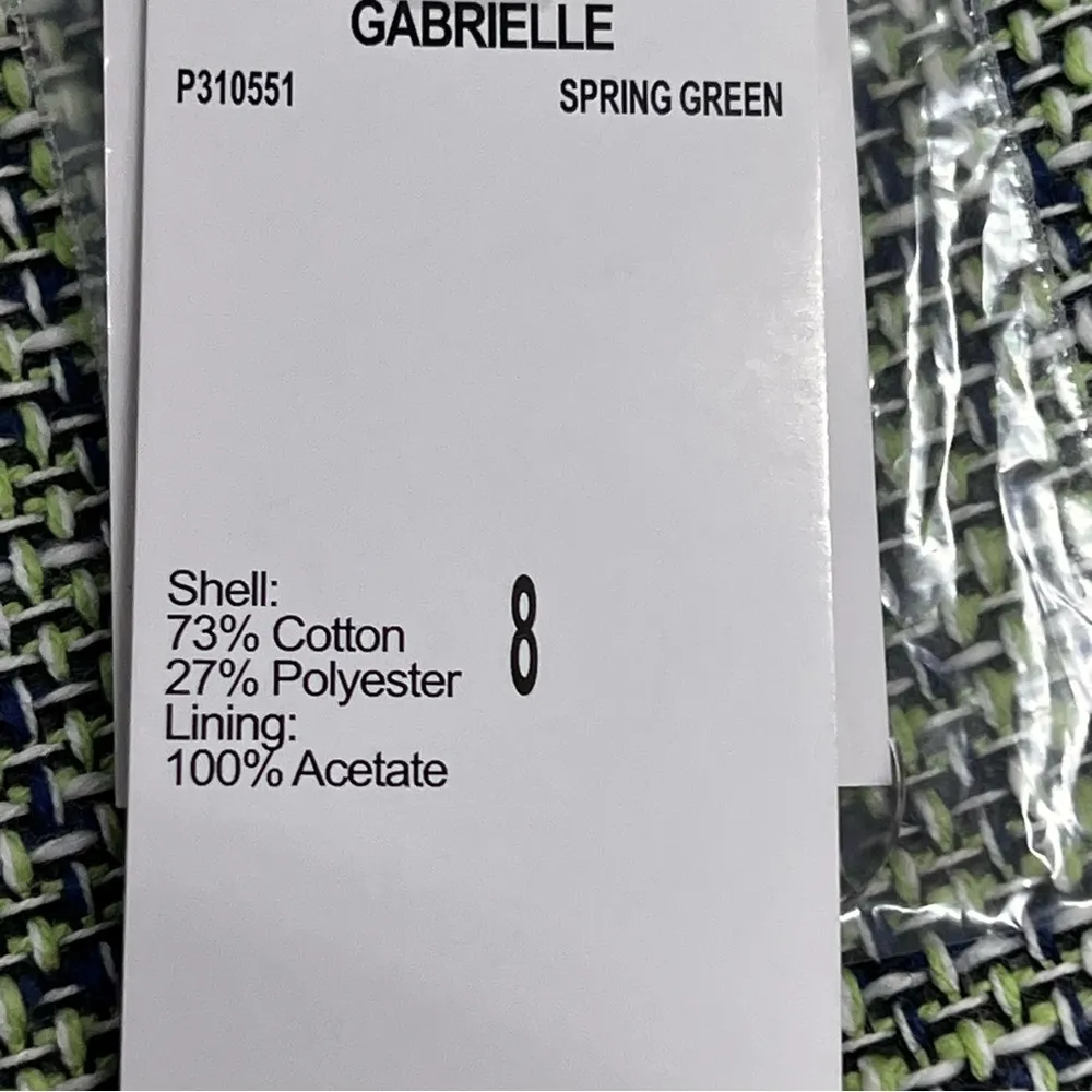 Premise Gabrielle 8 spring green Tweed Pencil Mini Skirt Workwear nwt careerwear - Image 4