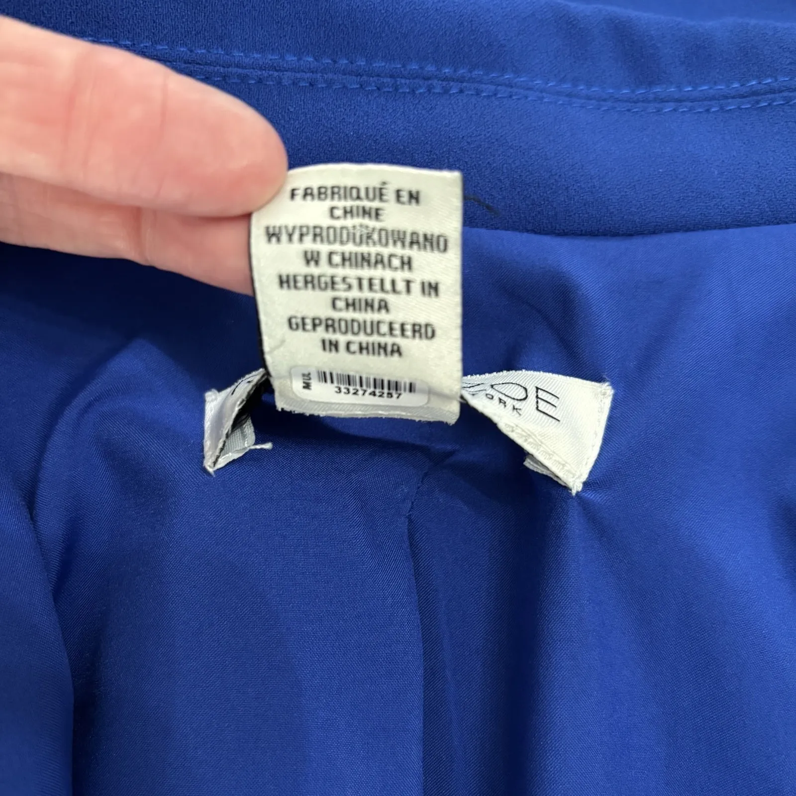 Rachel Zoe Blazer Jacket Women Medium Royal Blue 1-Button Business Office Career - Image 10